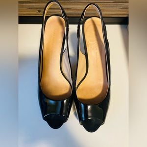 Zara 4 inch heels with 1 inch platform shoes size 8